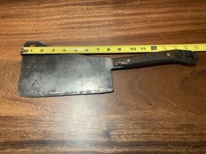 HARRIS & Sons Vintage Meat Cleaver Cedar Rapids Iowa USA Butchers Cleaver