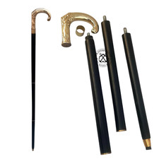 walking stick Cane with Brass Handle Used for balance, support Gift Men  Women