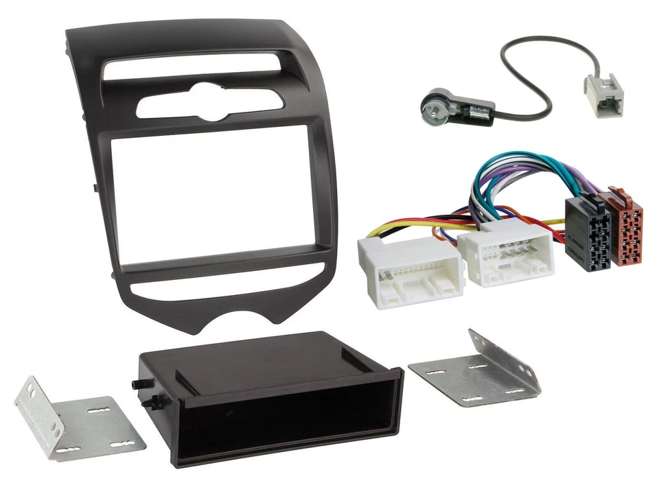 Kit de montaje DIN radio coche para Hyundai ix20 (a partir de 10) man. Clima