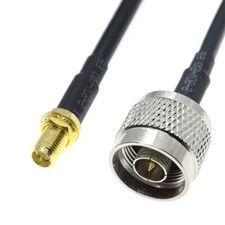 N male to RP-SMA Female plug connector lot RG58 RF Coaxial Cable jumper