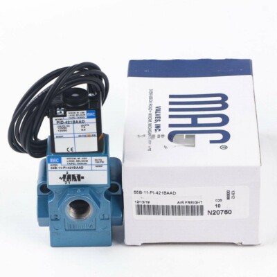 MAC 55B-11-PI-421BAAD Solenoid Valve New One 55B11PI421BAAD