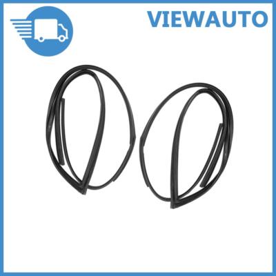 Pair Front Door Glass Run Channel Weather Window Seal For 2003-2007 Honda Accord