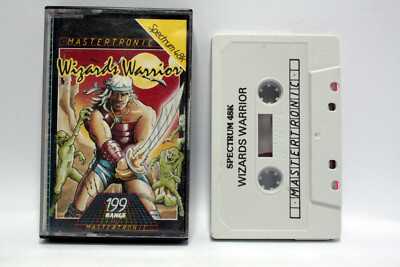 WIZARDS WARRIOR GAME USED SINCLAIR ZX SPECTRUM 48K TAPE MASTERTRONIC VBC 68186