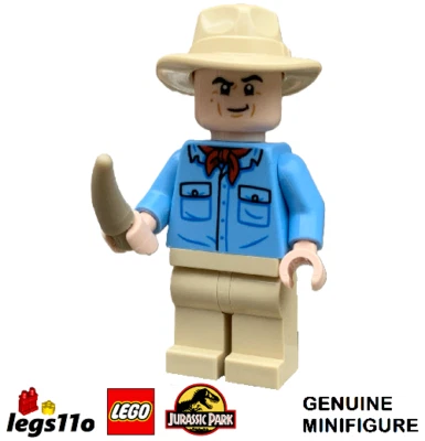 LEGO Jurassic Park - Dr. Alan Grant NEW minifigure JW105 from set 76960 - Image 1 of 4