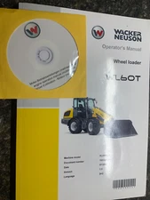 Wacker Neuson WL60T Wheel Loader Operator's Manual With CD