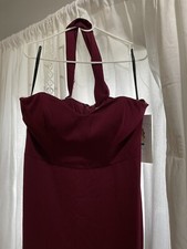 Hailey Paige Occasions Women s Burgundy Dress Wedding Prom Formal Size 12