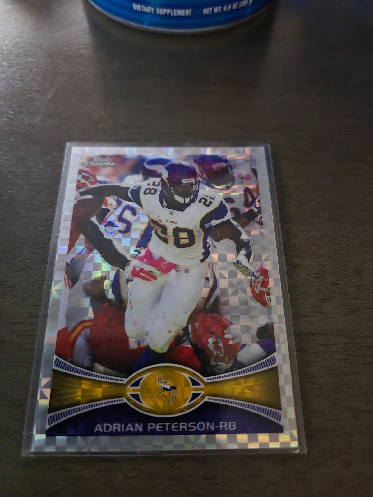 2012 Topps Chrome: #158 Adrian Peterson X Fractor Refractor Vikings