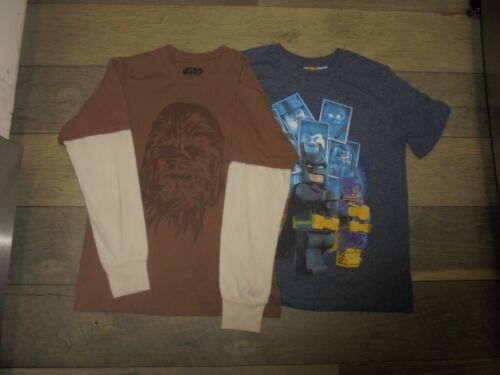 Batman Lego and Star Wars Chewbacca shirt LOT boys M 7/8 - Photo 1/6