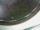 1864 L RPD Double Date Show  Variety 3 Bronze Detail. Color Dark Brown. CCC — photo 4