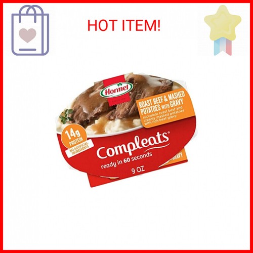 HORMEL COMPLEATS Roast Beef & Mashed Potatoes With Gravy Microwave Tray