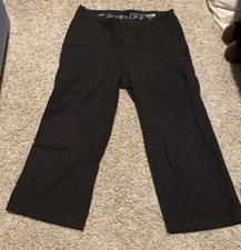 Women's Black Cropped Leggings Size L