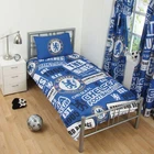 Chelsea Single Duvet Patch Football Club Bedding Cover Set Official Licensed