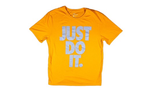 Nike Just Do It T Shirt Orange Size 