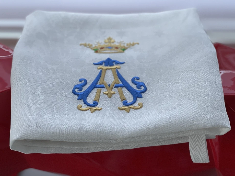 Antik’Etoffe, Torchon Ancien, Broderie Monogramme Sous Couronne Au Choix - Photo 4/4