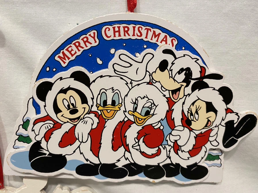 De colección DISNEY NAVIDAD Kurt Adler Madera Mickey Minnie Mouse Donald Daisy Goofy 2 Foto 3 de 4