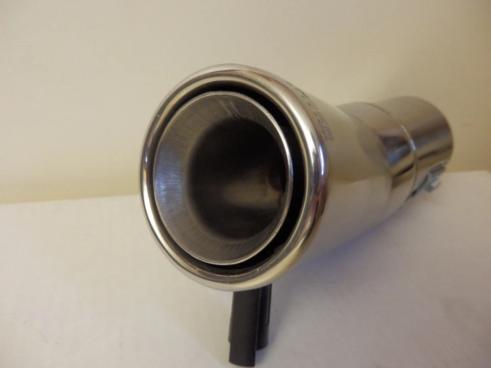 Auspuffblende Endrohr Blende Auspuff EDELSTAHL 75mm e-geprüft  i21 - Bild 2 von 4