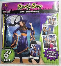 Halloween Giant Photo Backdrop Dead Tree Moon Graveyard 65" X 70.87" New
