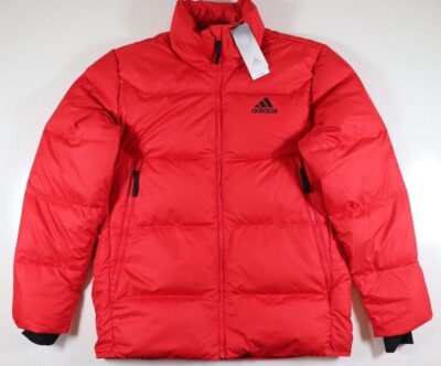 ADIDAS D11 GROSSE BAFFLE DOWN FILL PUFFER JACKE ROT GV5348 HERREN M L