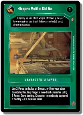 4x Dengar's Modified Riot Gun - Rare Light Play Jabba's Palace ...