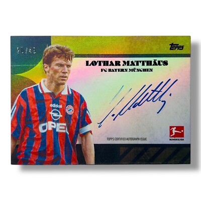 Lothar Matthäus /49 Auto Topps Lothar Matthäus Platinum Set FC Bayern München