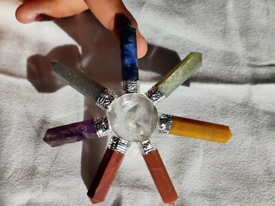 7 Chakra Energy Generator with Crystal Quartz