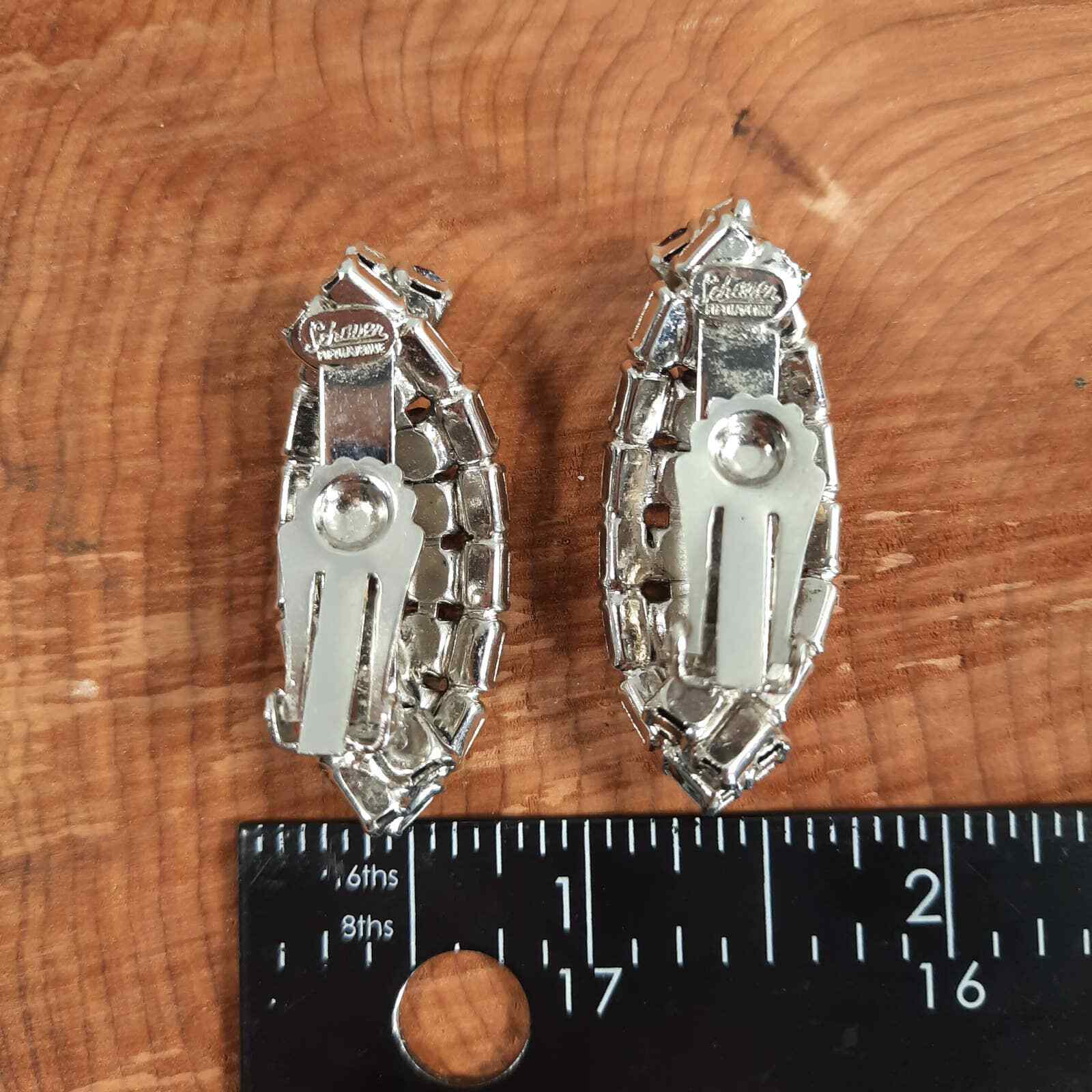 Vintage Schauer Fifth Avenue Clip On Earrings Purple … Gem