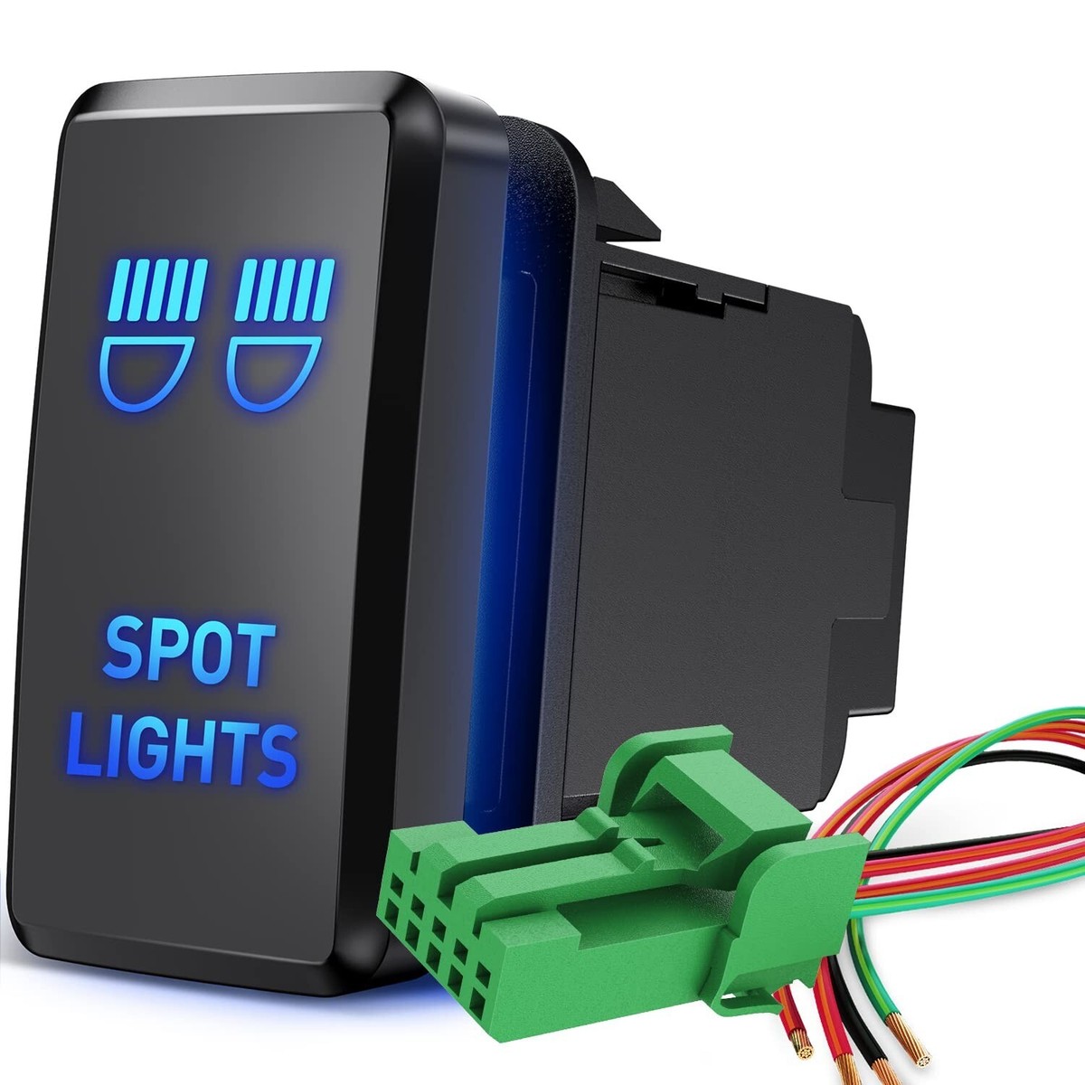 Nilight Spot Lights Push Button Switch 12V ON Off Switch with