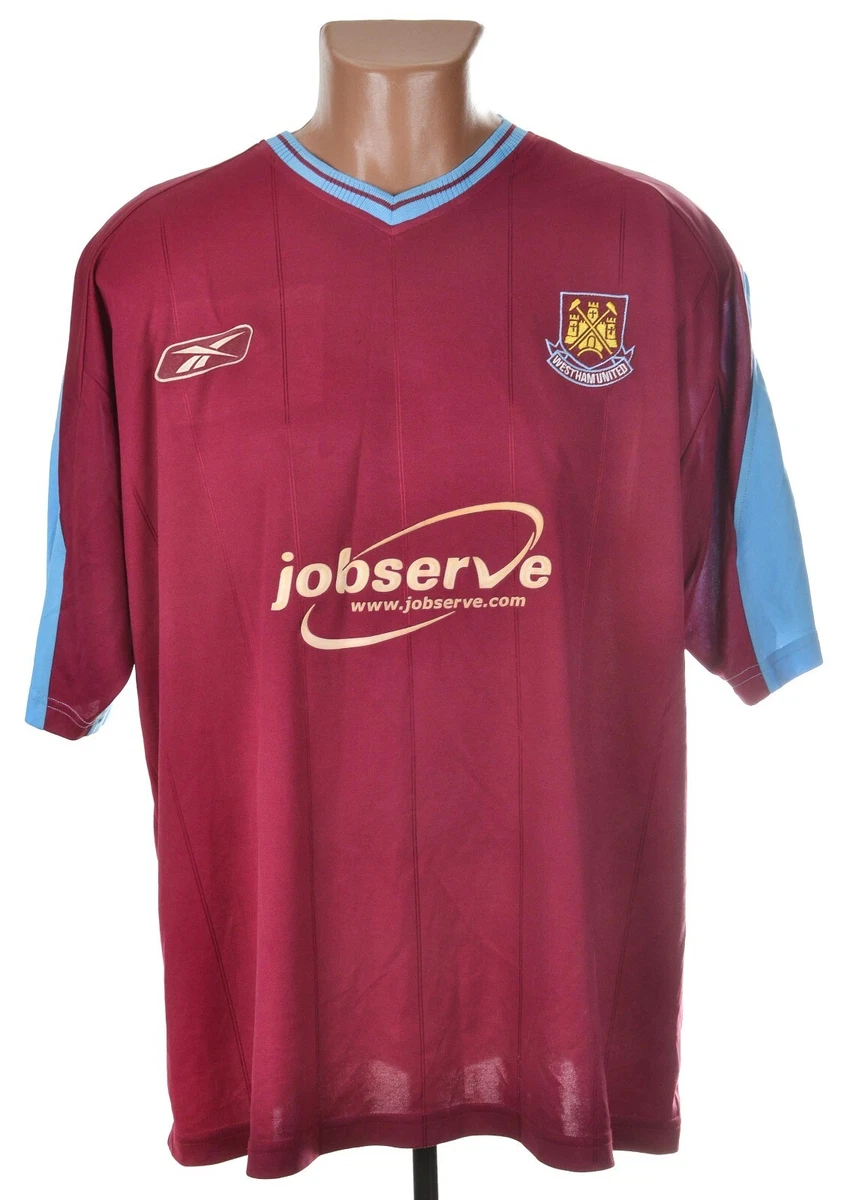 【最終価格】Reebok WestHam Uniform authentic Reebok West Ham United International Club Soccer Fan Apparel and