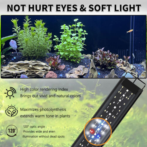 90-110CM Aquarium Fish Tank Bar LED Light Over-Head Full Spectrum Lighting Lamp - Picture 12 of 12