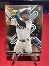 2022 Topps Finest Bryan De La Cruz Rookie Card #24 Miami Marlins A178