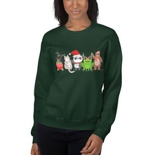 Sweatshirt Christmas family animals farm, Xmas Jumper Day Santa Xmas Unisex