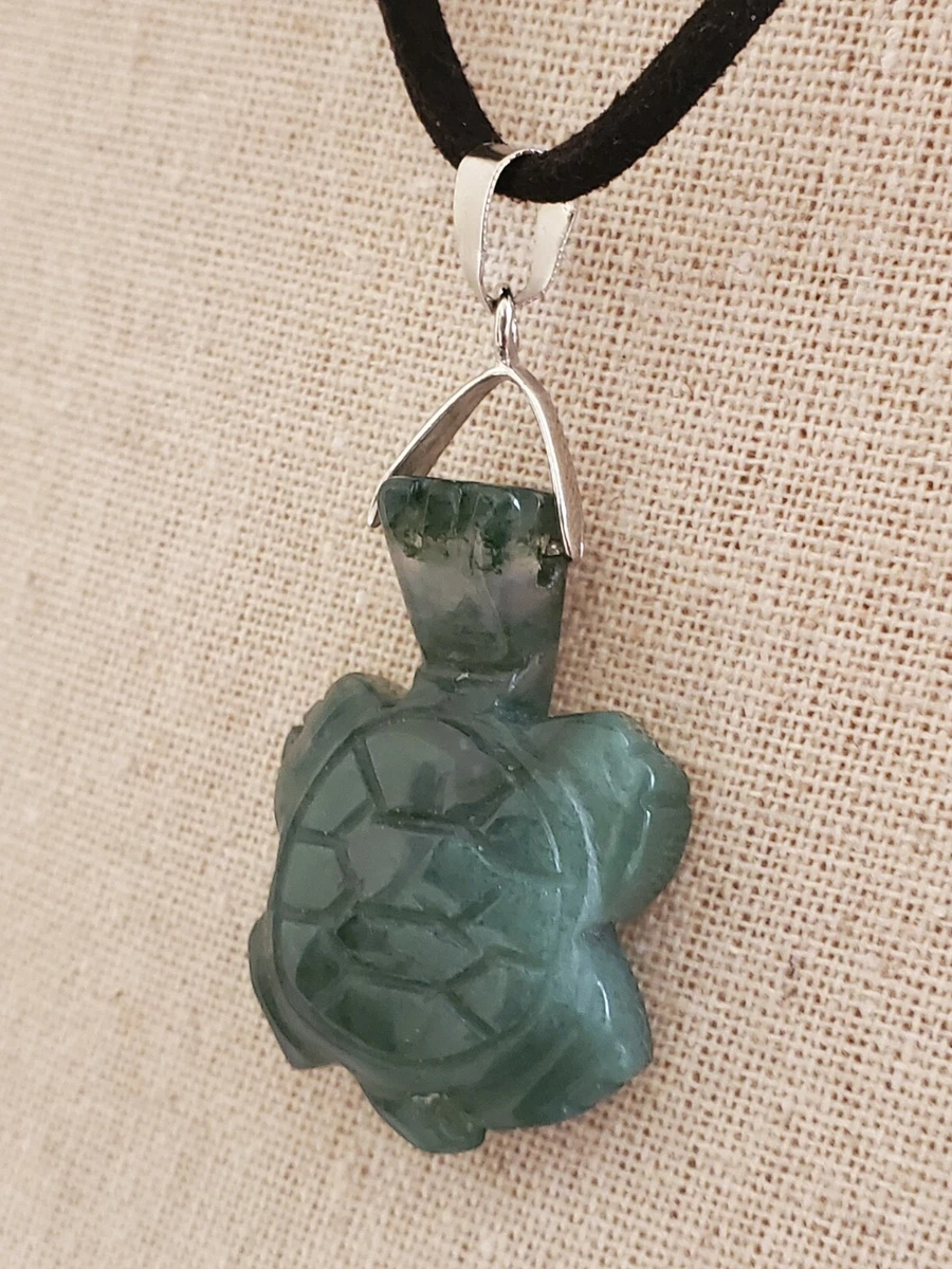 Stone turtle pendant deals