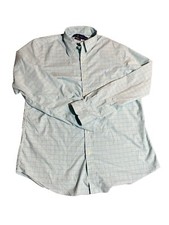 Ralph Lauren Mens Green Plaid Long Sleeve Button Down Shirt Size Large