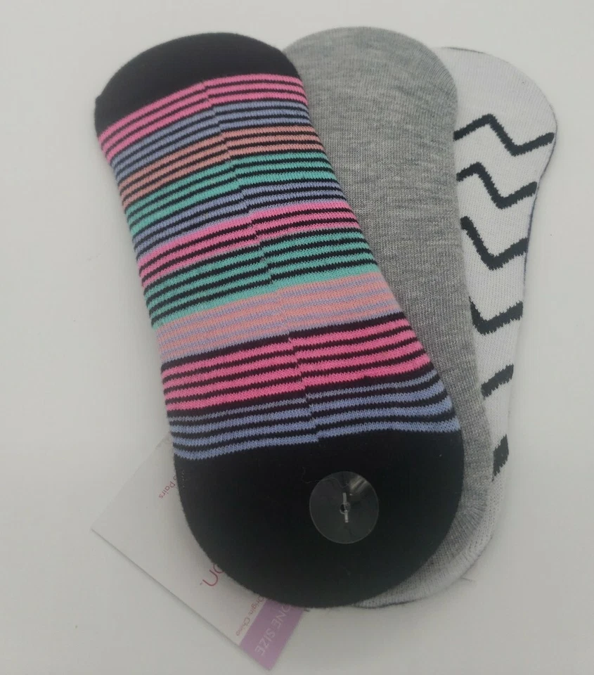 Calcetines forrados Xhilaration para mujer 3 pares de empuñaduras de talón talla única para un ajuste seguro Foto 4 de 4