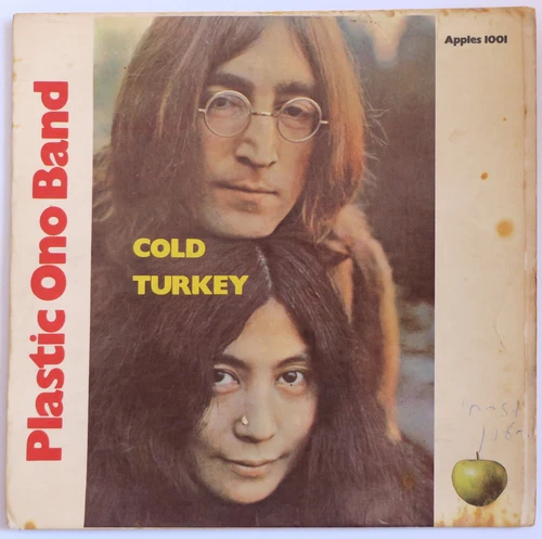 Beatles PLASTIC ONO COLD TURKEY RARE ISRAEL ONLY PS 7" 45