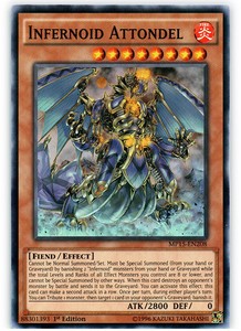 Infernoid Attondel - MP15-EN208 - Common - 1st Edition x3 - Near Mint