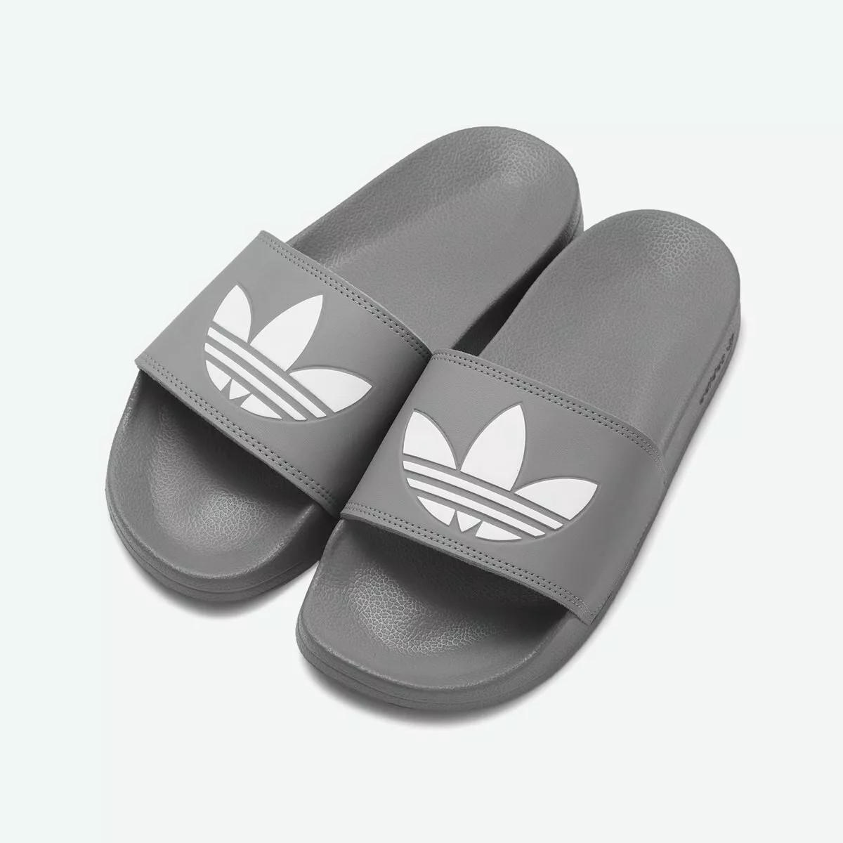 Grey adidas hotsell slides mens
