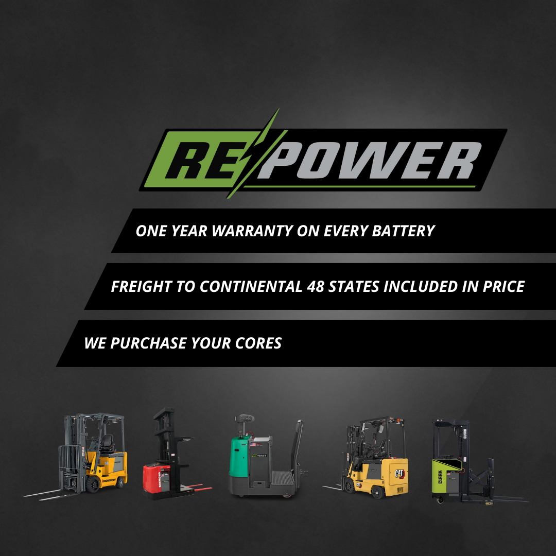 Repower Reconditioned 18-125-15 Forklift Battery 36V 38