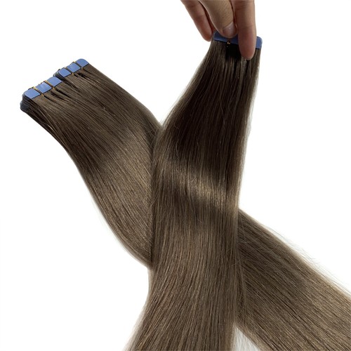 Best Quality 14''-24'' 100% Remy Russian Hair Tape In Real Human Hair Extensions - Picture 23 of 52