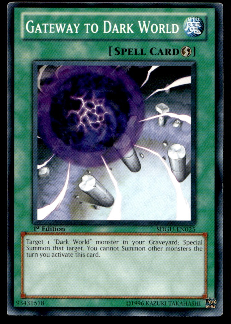 Gateway to Dark World Structure Deck: Gates of the Underworld SDGU-EN025 MP YuGi