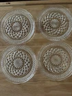 Scalloped Edge Clear Glass 6" Dessert/Bread Plate #14