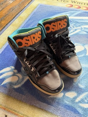 Osiris NYC 83 CLK Bronx Black Blue Orange Skate Shoes Men s 11 BARELY WORN!
