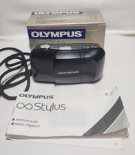 Olympus Infinity Stylus 35mm Film Camera In Box With Manual, Tested Working