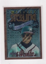 1996 Topps Finest Sterling # 16 Chipper Jones Nice Card