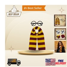 Transformative Wizard Costume Kit: Scarf  Glasses for Themed Events  Cosplay