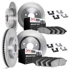 Dynamic Friction Company 6514-63034 Brake Rotor With 5000 Brake Pads And