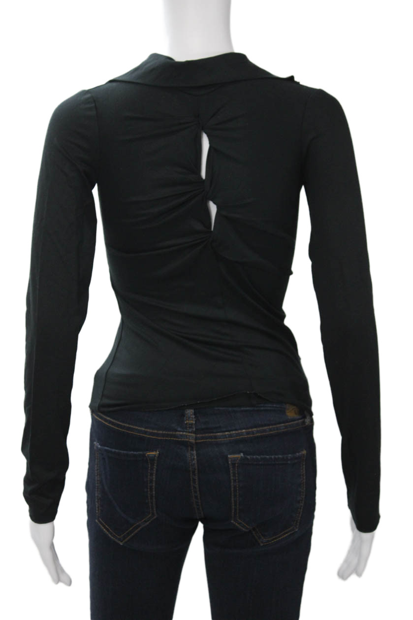 Armani Collezioni Womens Basic Collared Long Slee… - image 3