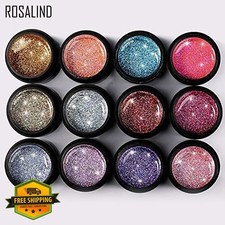 IMGDD Blue Reflective Glitter Gel Nail Polish, Holographic Nail Art (A516)