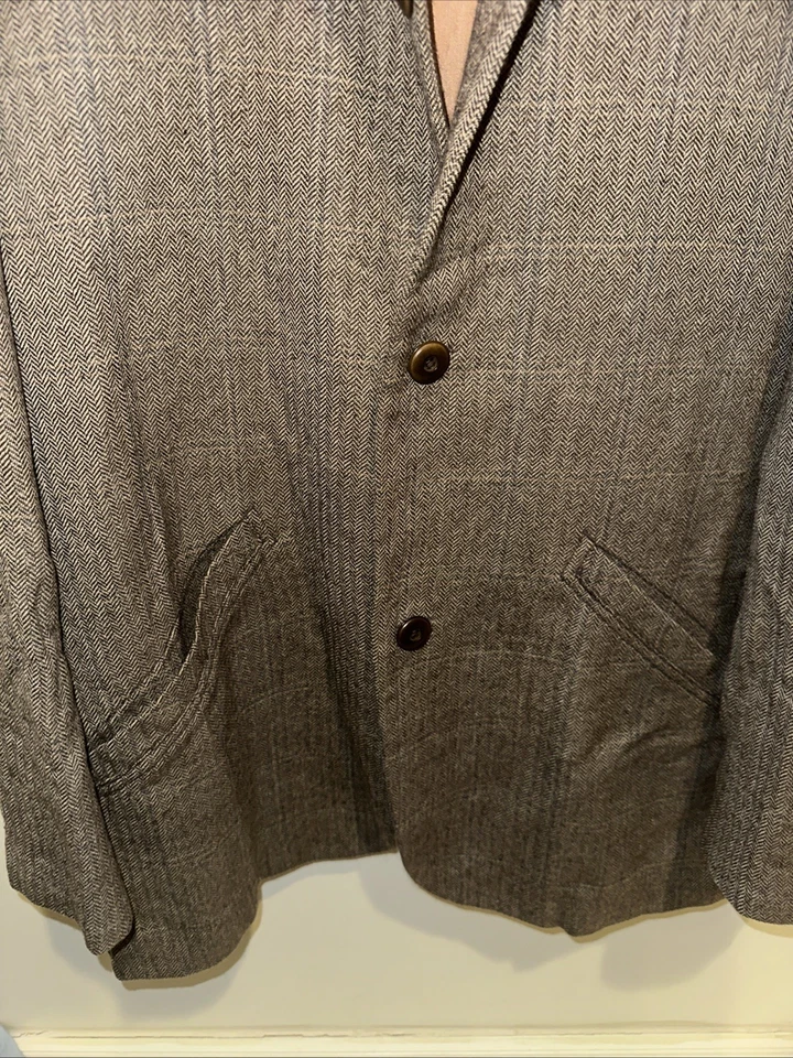Tommy Bahama Para Hombres XL Mezcla de Lana Isla Suave Polar 4 Botones Blazer Traje Chaqueta Foto 3 de 4