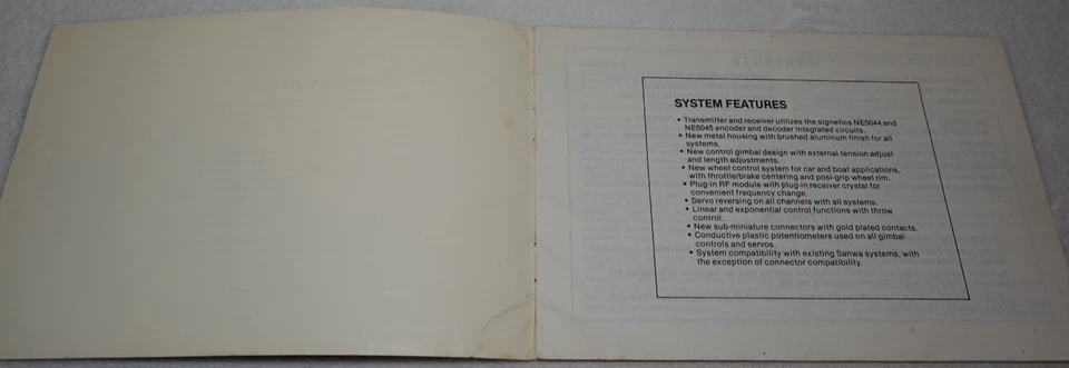 Airtronics XL Series Radio Control System Vintage Original Instruction Manual - Image 2 of 4